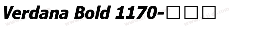 Verdana Bold 1170字体转换